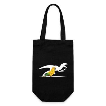 Parakeet Parrot Parakeet Bird - Gift Bag for Bottles - black - Front