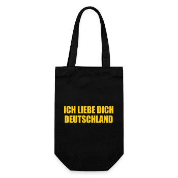 Ich liebe dich deutschland - Geschenkbeutel für Flaschen - Schwarz - Vorne
