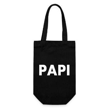 Papi - Gift Bag for Bottles - black - Front