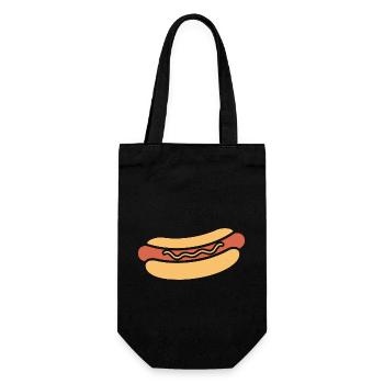 Hot dog - Gift Bag for Bottles - black - Front