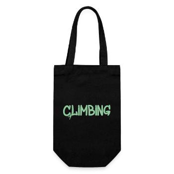 Climbing Graffiti: Climbing Logo - Gift Bag for Bottles - black - Front