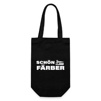 SCHÖNFÄRBER - Geschenkbeutel für Flaschen - Schwarz - Vorne