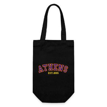 Athens Est.2005 - Gift Bag for Bottles - black - Front