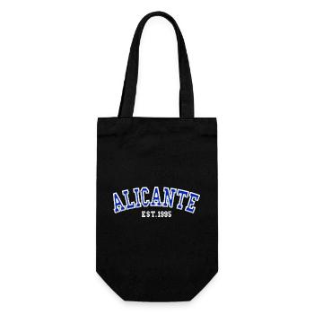 Alicante gegründet 1995 - Geschenkbeutel für Flaschen - Schwarz - Vorne