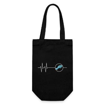 Dugong Mamatee Heartbeat - Gift Bag for Bottles - black - Front