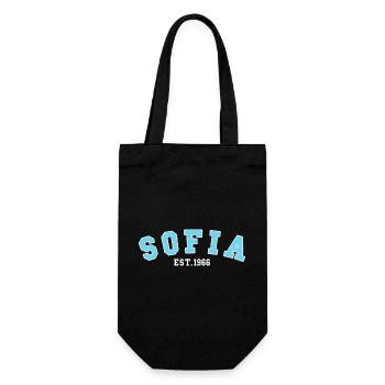 Sofia gegründet 1966 - Geschenkbeutel für Flaschen - Schwarz - Vorne