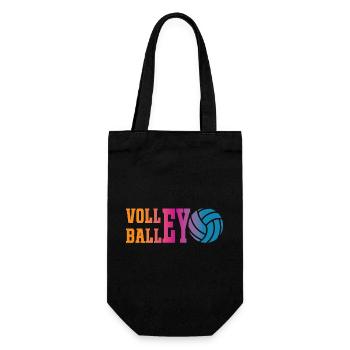 Volley-ball coloré - Sac à bouteille - noir - Devant