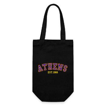 Athen gegründet 1966 - Geschenkbeutel für Flaschen - Schwarz - Vorne