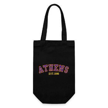 Athen gegründet 1996 - Geschenkbeutel für Flaschen - Schwarz - Vorne