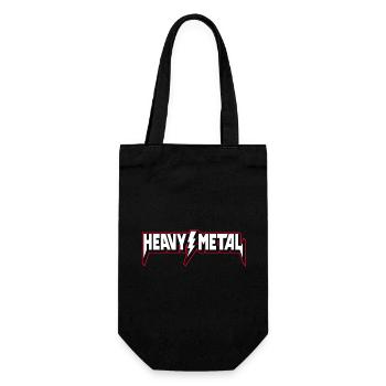 Heavy Metal 3D-Logo - Geschenkbeutel für Flaschen - Schwarz - Vorne