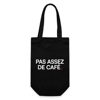 Pas assez de café humour fatigue - Sac à bouteille - noir - Devant
