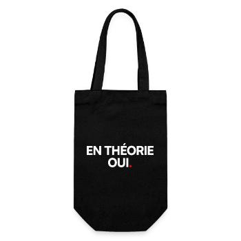 En théorie... - Sac à bouteille - noir - Devant