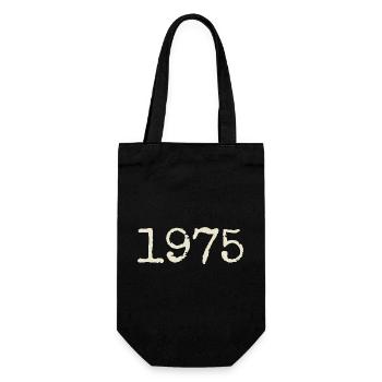 Geburtstagsgeschenk 1975 – Großartig seit 1975 - Geschenkbeutel für Flaschen - Schwarz - Vorne