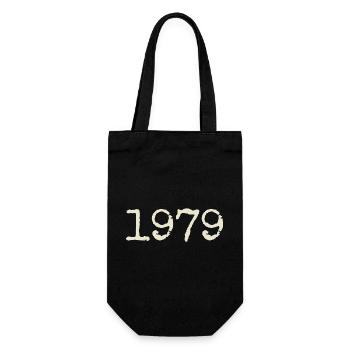 1979 Birthday Gift - Awesome since 1979 - Gift Bag for Bottles - black - Front