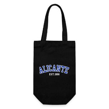 Alicante gegründet 1996 - Geschenkbeutel für Flaschen - Schwarz - Vorne