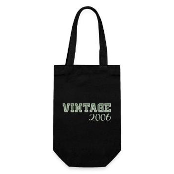 20 ans 2006 Vintage Retro Cadeau Anniversaire - Sac à bouteille - noir - Devant