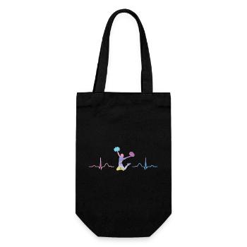 Cheerleader Cheer Mom Cheerleading - Gift Bag for Bottles - black - Front