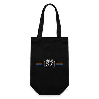 Best Of 1971 Funny Gift T-Shirt - Geschenkbeutel für Flaschen - Schwarz - Vorne