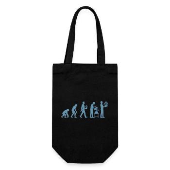 Japanese Bonsai Tree Plant Evolution Bonsai - Gift Bag for Bottles - black - Front