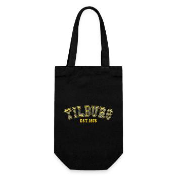 Tilburg gegründet 1976 - Geschenkbeutel für Flaschen - Schwarz - Vorne
