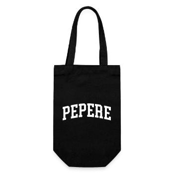 Pepere French Grandpa Pepere - Gift Bag for Bottles - black - Front