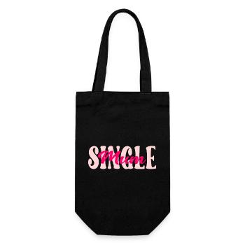 British Single Mum - Gift Bag for Bottles - black - Front