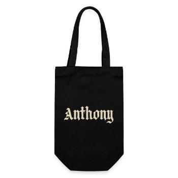 Anthony - Geschenkbeutel für Flaschen - Schwarz - Vorne