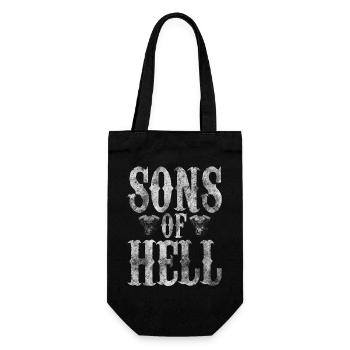 Sons of Hell 666 MC Biker Club Sons of Hellfire - Geschenkbeutel für Flaschen - Schwarz - Vorne
