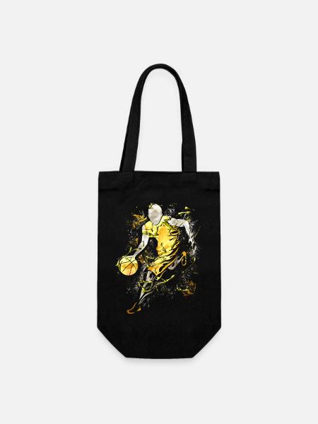 Basketball - Basketball Players - Basketball Players - Gift Bag for Bottles - black