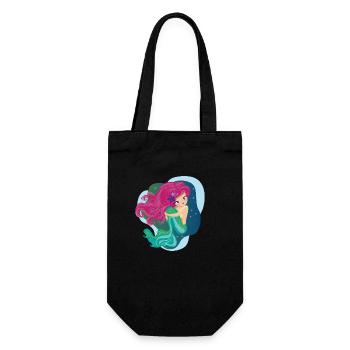 Mermaid - Geschenkbeutel für Flaschen - Schwarz - Vorne