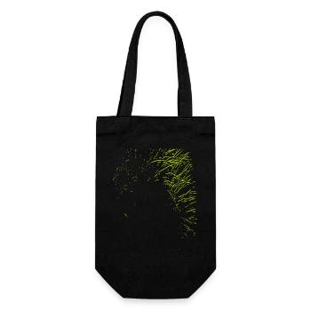 Abstract design / line / green / pattern / nature - Gift Bag for Bottles - black - Front