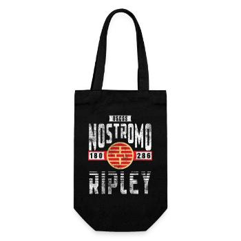 Alien Nostromo Besatzungsrang Ripley - Geschenkbeutel für Flaschen - Schwarz - Vorne