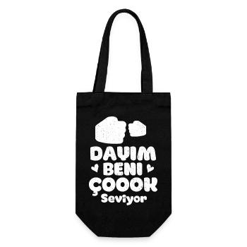 Dayi Turkish Uncle Newborn Gift Hediye Baby - Gift Bag for Bottles - black - Front