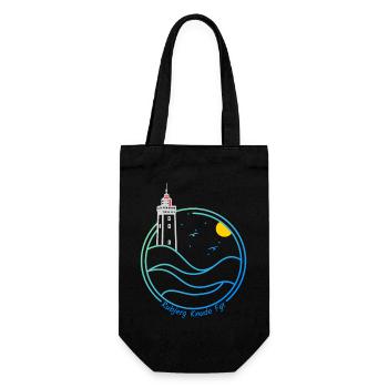 Lighthouse Rubjerg Knude on the dune in Denmark - Gift Bag for Bottles - black - Front