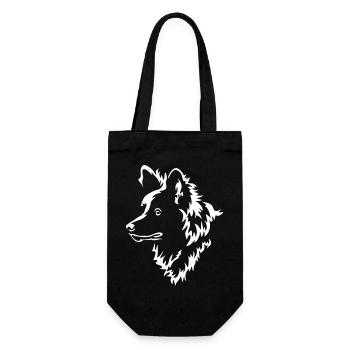 Pointed head "Black Edition" - Gift Bag for Bottles - black - Front