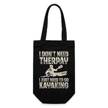 Kayak Kayaking Paddle Kayaker Kayaker - Gift Bag for Bottles - black - Front