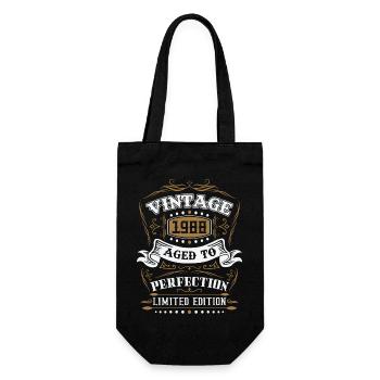 Vintage cadeau d'anniversaire né en 1988 rétro - Sac à bouteille - noir - Devant