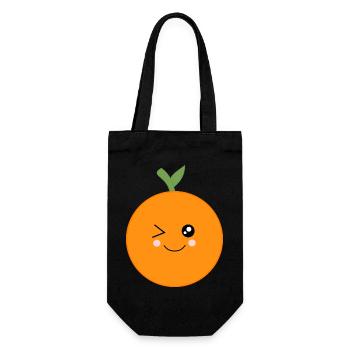 Oranges Fruit Fruits Costume Carnival Carnival - Gift Bag for Bottles - black - Front