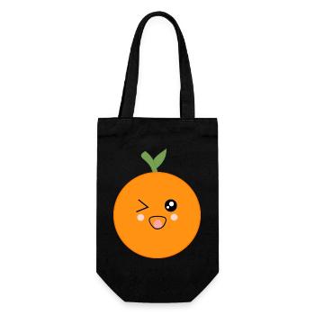Oranges Fruit Fruits Costume Carnival Carnival - Gift Bag for Bottles - black - Front