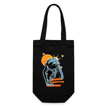 Astronaut - Space Galaxies - Gift Bag for Bottles - black - Front
