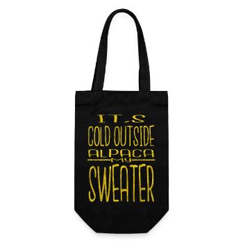 Animal Bodybuilding Comic Beach Holiday Jokes - Gift Bag for Bottles - black - Front