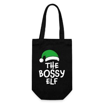Der herrische Elf - Geschenkbeutel für Flaschen - Schwarz - Vorne