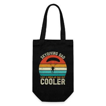 Parachutist - Gift Bag for Bottles - black - Front