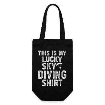 Parachutist - Gift Bag for Bottles - black - Front