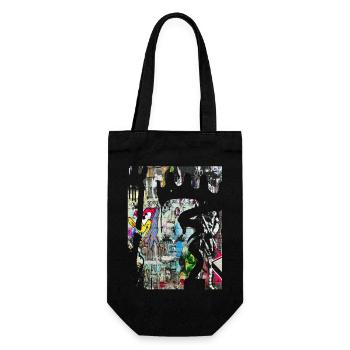 Graffiti style Splash hip hop couleurs peintre couleur - Sac à bouteille - noir - Devant