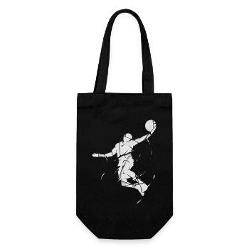Basketball Basketball Player Dunking Broken Splash - Gift Bag for Bottles - black - Front