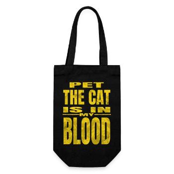 cat face hoodies and sweatshirts geek big cat - Geschenkbeutel für Flaschen - Schwarz - Vorne