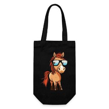 Horse II - Gift Bag for Bottles - black - Front