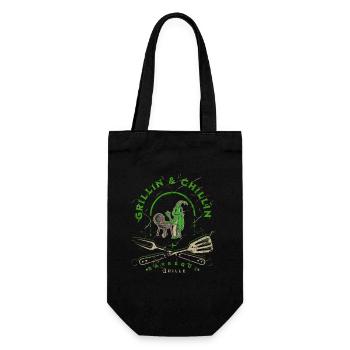 Funny barbecue at the Bratort Barbecue - Gift Bag for Bottles - black - Front
