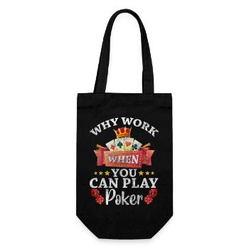 Jeu de cartes Joueur de cartes Jouer au cœur - Sac à bouteille - noir - Devant